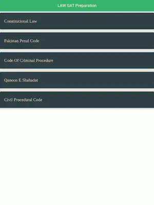 LAW GAT MCQs Preparation android App screenshot 1