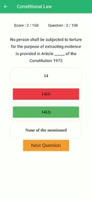 LAW GAT MCQs Preparation android App screenshot 2